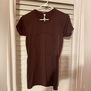 Lululemon Run Swiftly Tech Short Sleeve Shirt - Burgundy/Maroon
